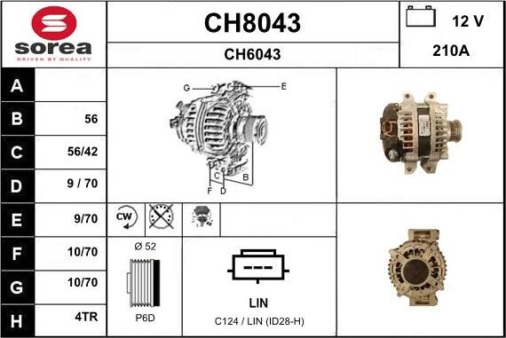 SNRA CH8043 - Alternator www.molydon.hr