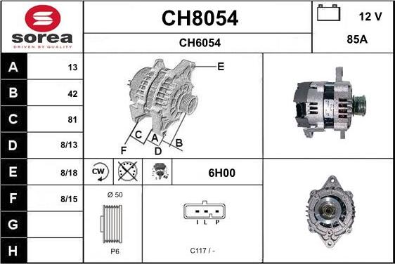 SNRA CH8054 - Alternator www.molydon.hr