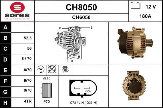 SNRA CH8050 - Alternator www.molydon.hr