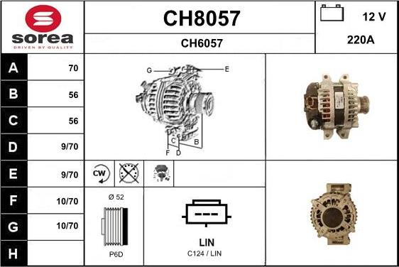 SNRA CH8057 - Alternator www.molydon.hr