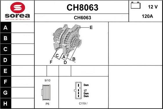 SNRA CH8063 - Alternator www.molydon.hr