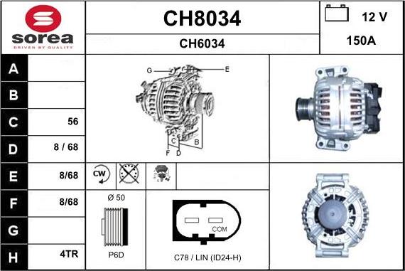 SNRA CH8034 - Alternator www.molydon.hr