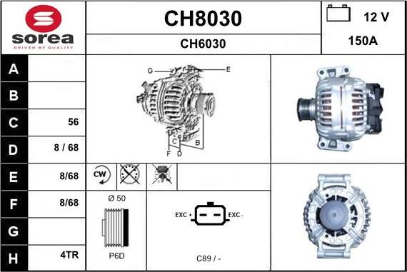 SNRA CH8030 - Alternator www.molydon.hr