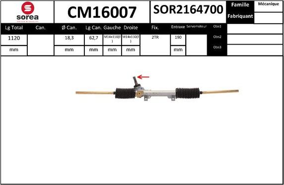 SNRA CM16007 - upravljački mehanizam www.molydon.hr