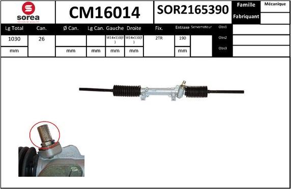 SNRA CM16014 - upravljački mehanizam www.molydon.hr