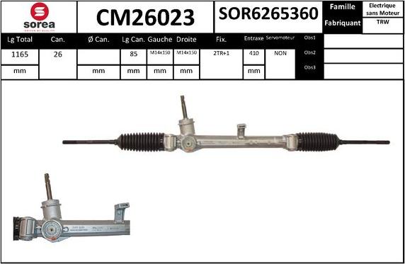 SNRA CM26023 - upravljački mehanizam www.molydon.hr