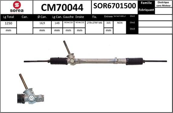 SNRA CM70044 - upravljački mehanizam www.molydon.hr