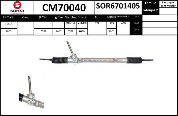 SNRA CM70040 - upravljački mehanizam www.molydon.hr