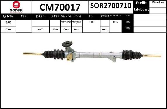 SNRA CM70017 - upravljački mehanizam www.molydon.hr