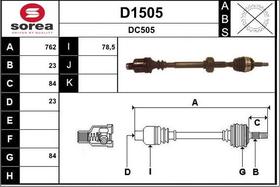 SNRA D1505 - Pogonska osovina www.molydon.hr