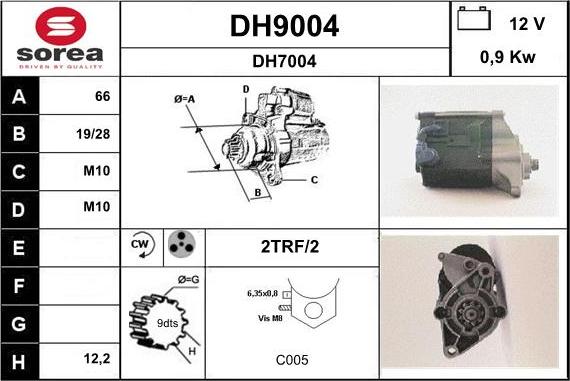 SNRA DH9004 - Starter www.molydon.hr