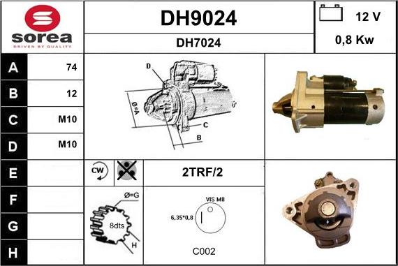 SNRA DH9024 - Starter www.molydon.hr