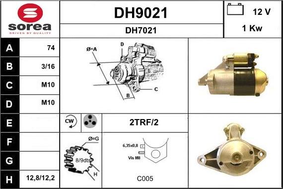 SNRA DH9021 - Starter www.molydon.hr