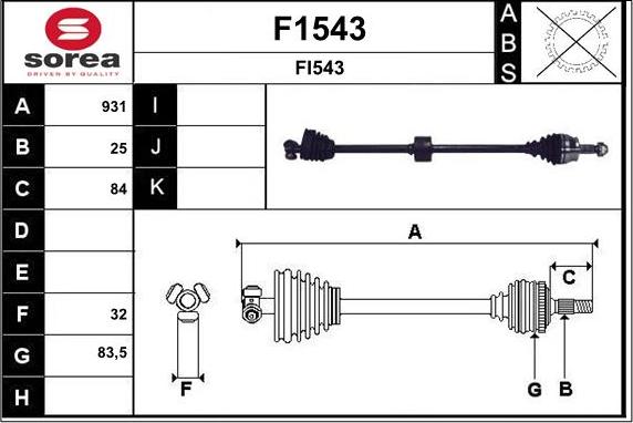 SNRA F1543 - Pogonska osovina www.molydon.hr