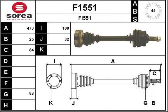 SNRA F1551 - Pogonska osovina www.molydon.hr