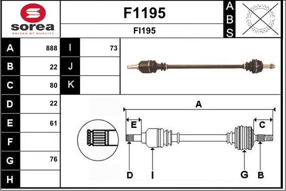 SNRA F1195 - Pogonska osovina www.molydon.hr