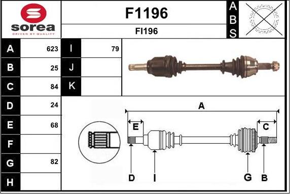 SNRA F1196 - Pogonska osovina www.molydon.hr