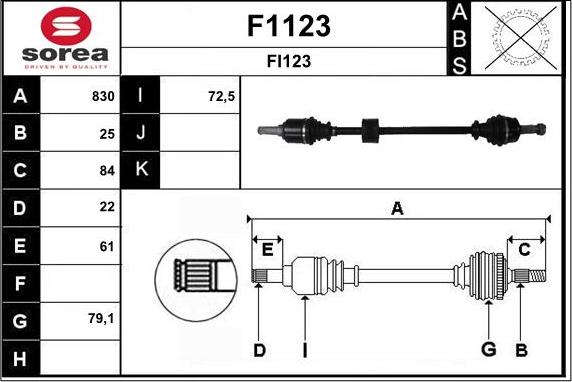 SNRA F1123 - Pogonska osovina www.molydon.hr