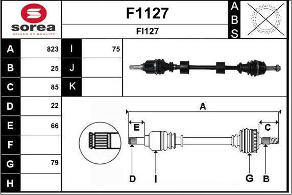 SNRA F1127 - Pogonska osovina www.molydon.hr