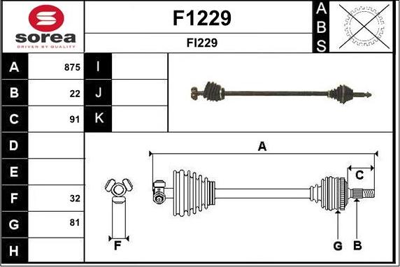 SNRA F1229 - Pogonska osovina www.molydon.hr