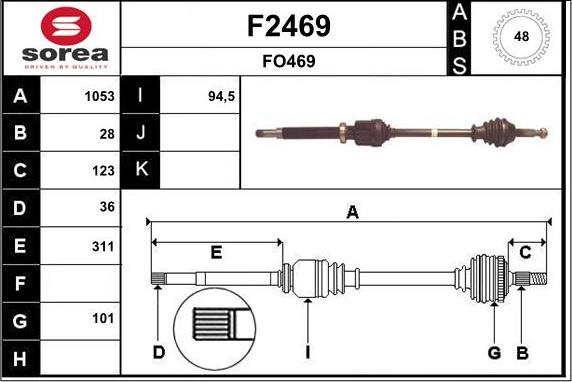 SNRA F2469 - Pogonska osovina www.molydon.hr