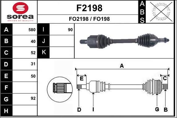 SNRA F2198 - Pogonska osovina www.molydon.hr