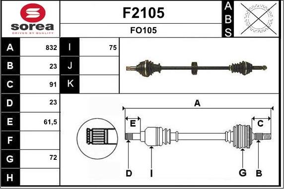 SNRA F2105 - Pogonska osovina www.molydon.hr