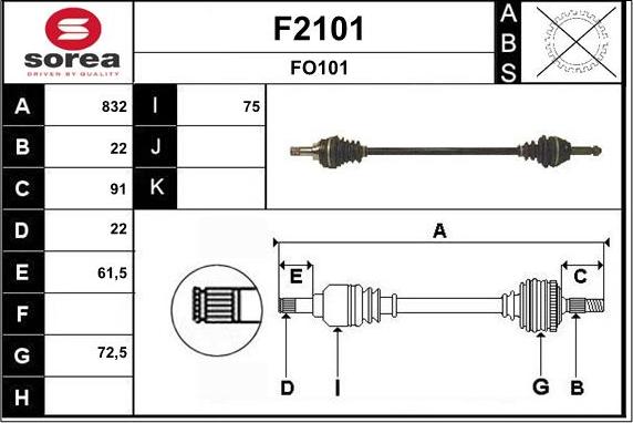 SNRA F2101 - Pogonska osovina www.molydon.hr