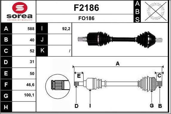 SNRA F2186 - Pogonska osovina www.molydon.hr