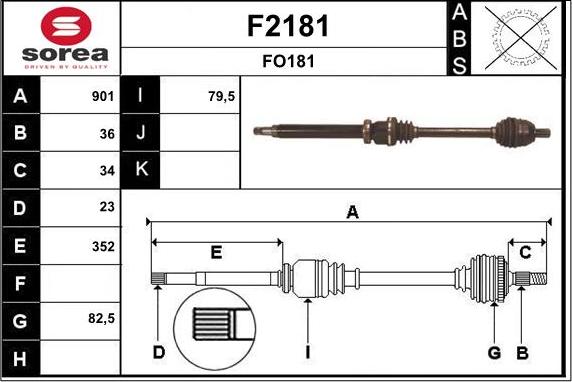 SNRA F2181 - Pogonska osovina www.molydon.hr