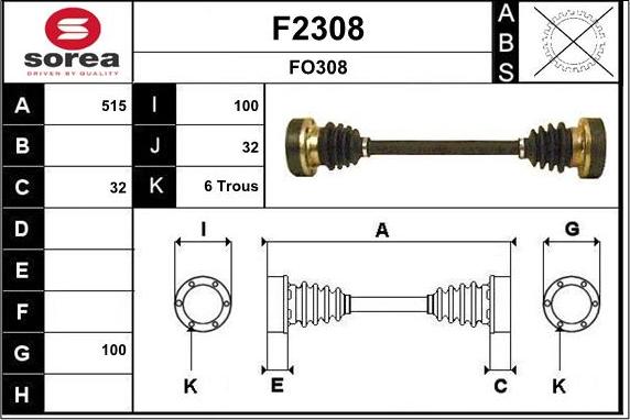 SNRA F2308 - Pogonska osovina www.molydon.hr