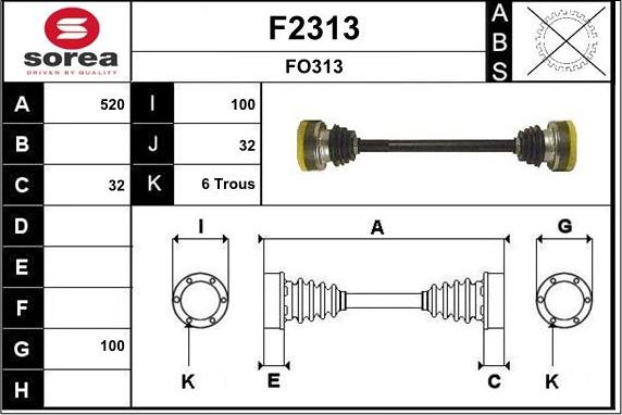 SNRA F2313 - Pogonska osovina www.molydon.hr