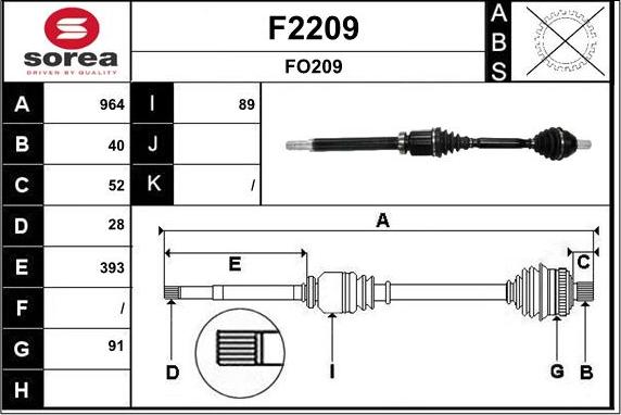 SNRA F2209 - Pogonska osovina www.molydon.hr