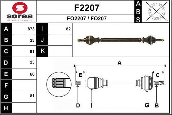 SNRA F2207 - Pogonska osovina www.molydon.hr