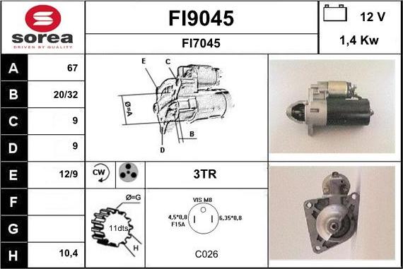 SNRA FI9045 - Starter www.molydon.hr