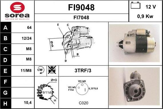 SNRA FI9048 - Starter www.molydon.hr