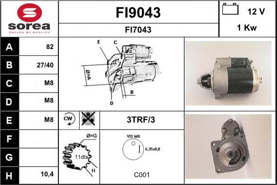 SNRA FI9043 - Starter www.molydon.hr