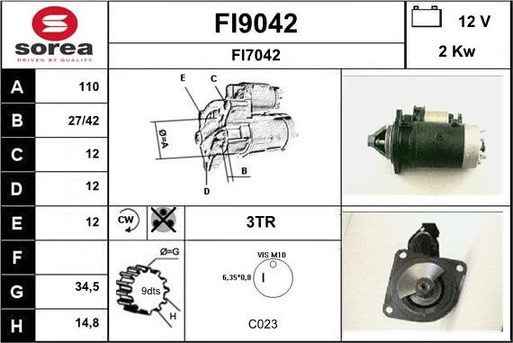 SNRA FI9042 - Starter www.molydon.hr