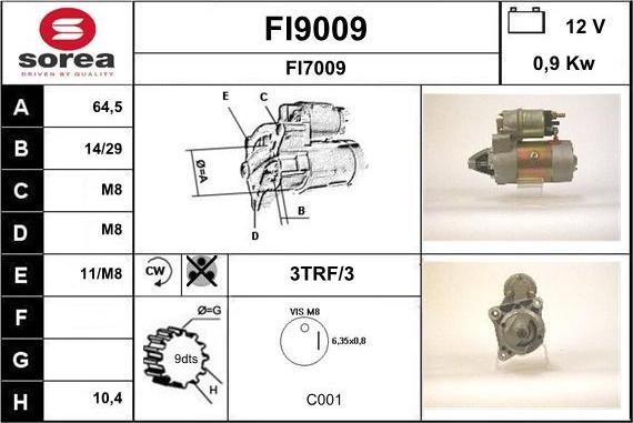 SNRA FI9009 - Starter www.molydon.hr