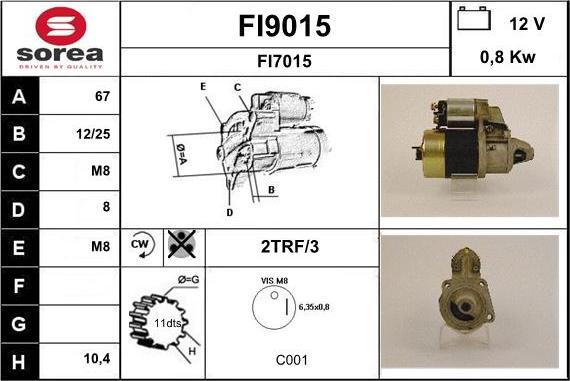 SNRA FI9015 - Starter www.molydon.hr