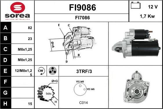 SNRA FI9086 - Starter www.molydon.hr