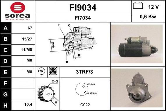 SNRA FI9034 - Starter www.molydon.hr