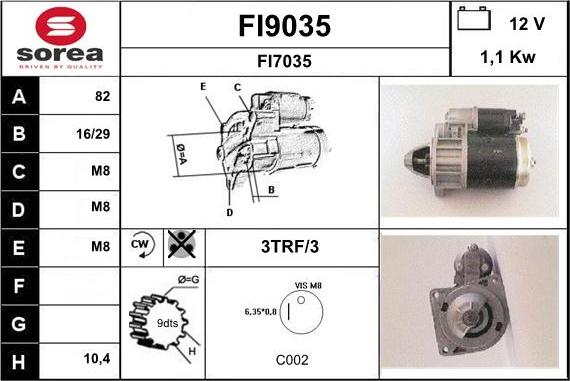 SNRA FI9035 - Starter www.molydon.hr