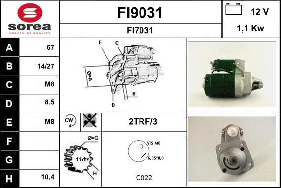 SNRA FI9031 - Starter www.molydon.hr