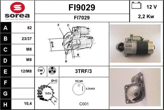 SNRA FI9029 - Starter www.molydon.hr