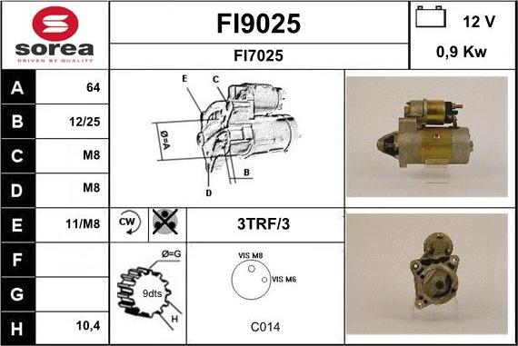 SNRA FI9025 - Starter www.molydon.hr