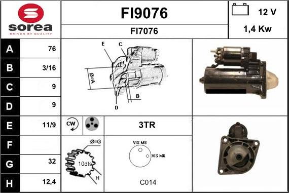 SNRA FI9076 - Starter www.molydon.hr