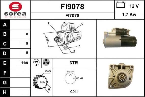 SNRA FI9078 - Starter www.molydon.hr