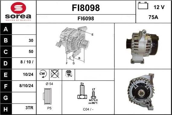 SNRA FI8098 - Alternator www.molydon.hr