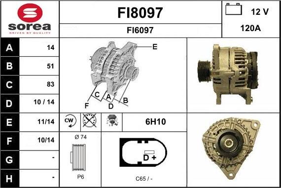 SNRA FI8097 - Alternator www.molydon.hr